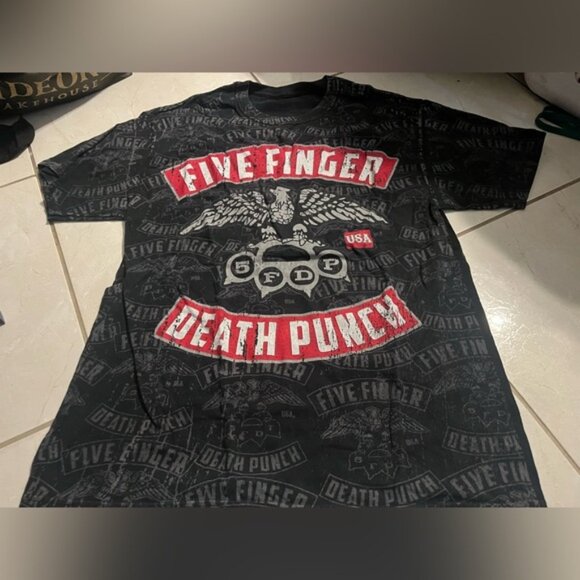 Five Finger Death Punch Eagle All over Pattern Unisex T-shirt - Picture 1 of 3